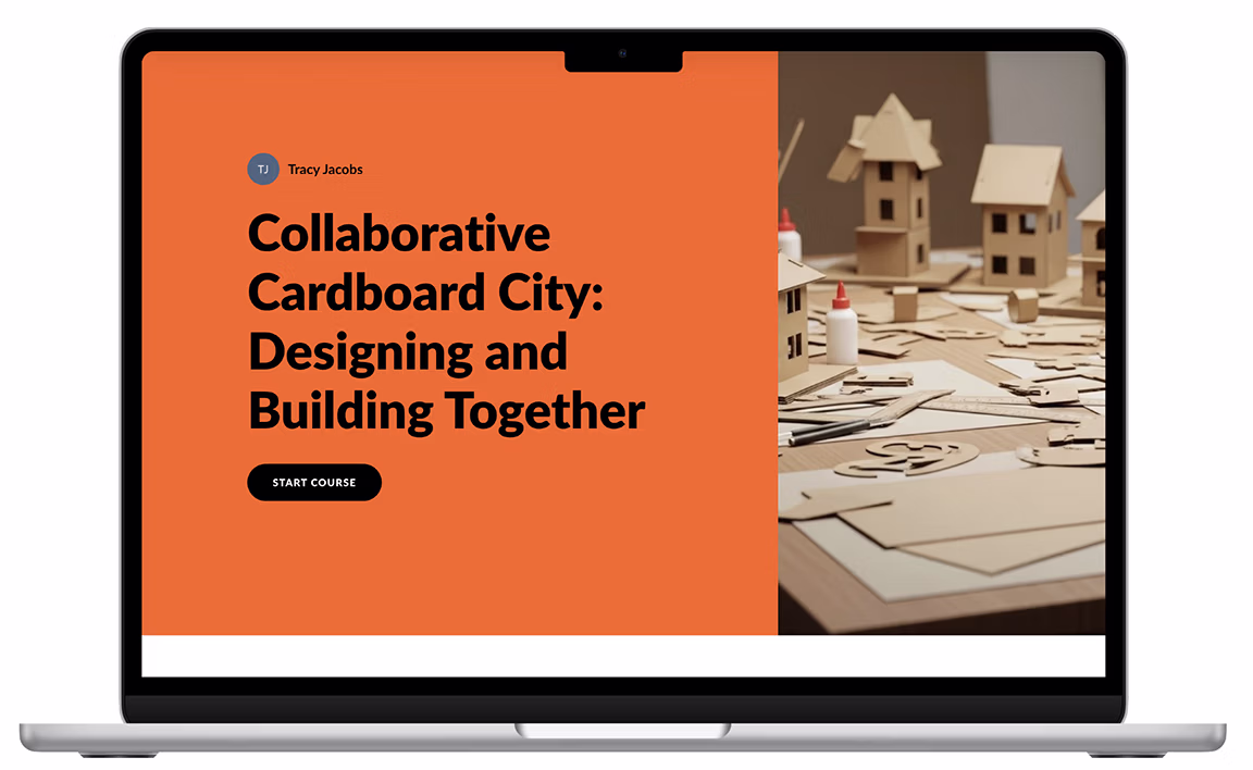 Elearning Course Cardboard city